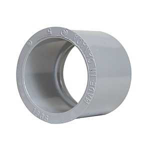 Kraloy 078353 Reducer Bushing, 3/4 x 1/2 in, 0.84 in ID x 1.05 in OD Dia, 0.63 in L, PVC, Gray