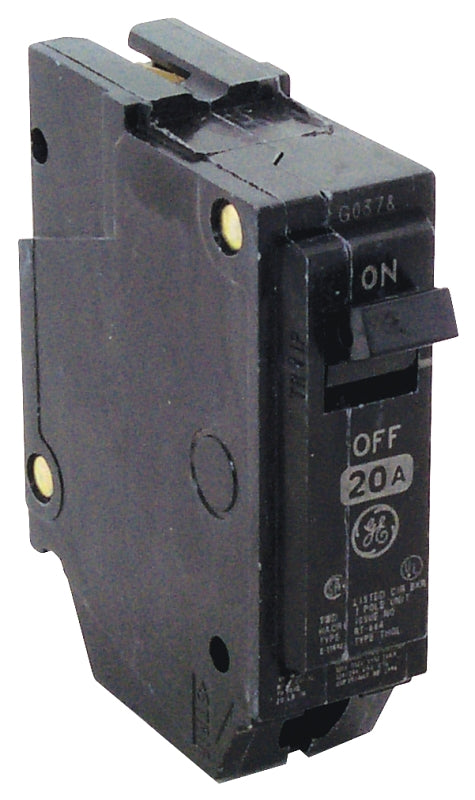 GE Industrial Solutions THQL1120 Feeder Circuit Breaker, Type THQL, 20 A, 1 -Pole, 120/240 V, Plug Mounting