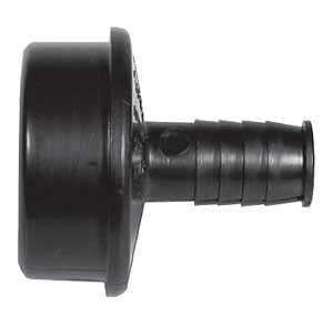 IPEX 027278 Dishwasher Pipe Adapter, 1-1/2 x 1/2 in, Spigot x Barb, ABS, Black