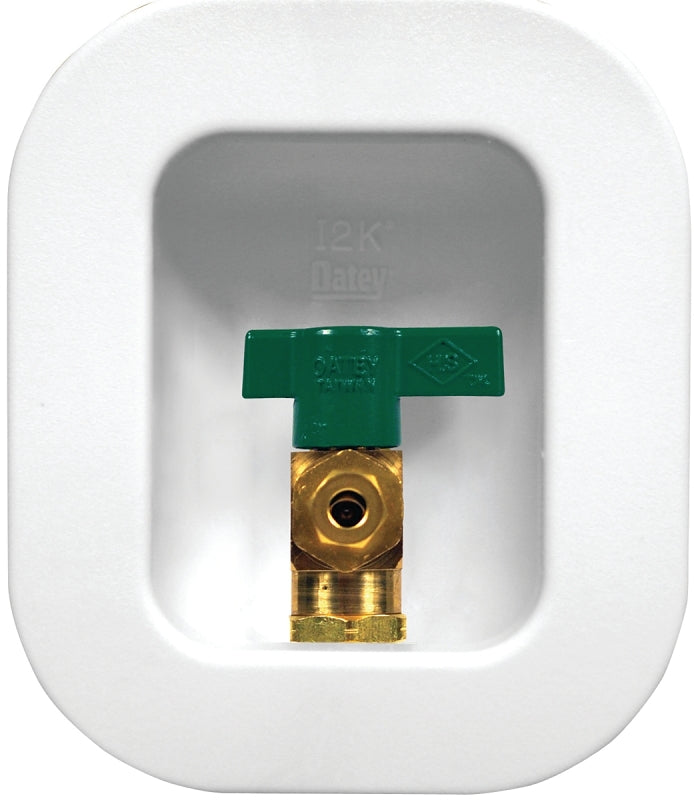 Oatey 39114 Ice Maker Outlet Box, 1/4 in Connection, PEX