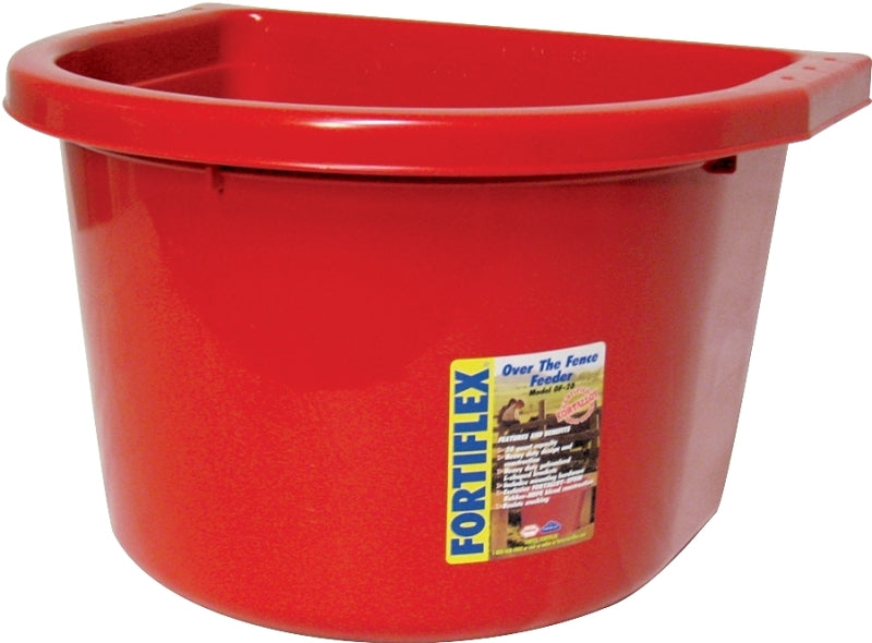 Fortex-Fortiflex OF20R Pet Feeder, 20 qt Volume, Plastic, Red