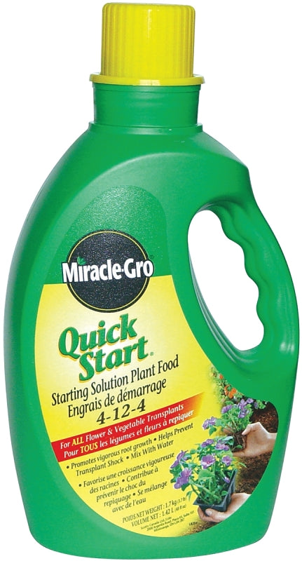 Miracle-Gro 1105561 Plant Food, 1.42 L Bottle, Liquid, 4-12-4 N-P-K Ratio