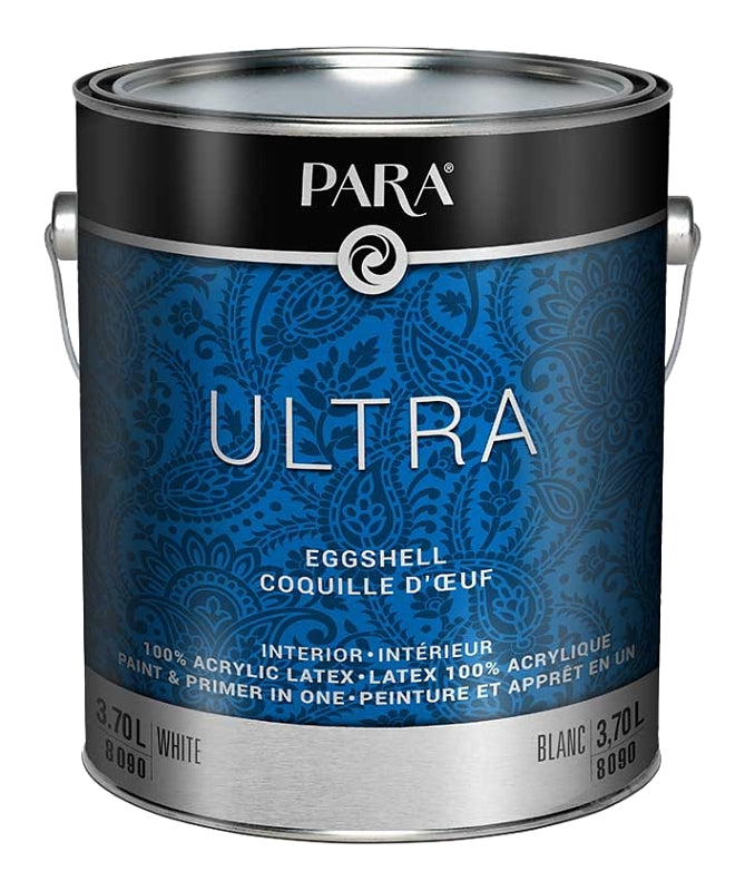 Para Ultra Series 8092-16 Interior Paint, Solvent, Water, Eggshell, Deep, 1 gal, 420 to 480 sq-ft Coverage Area