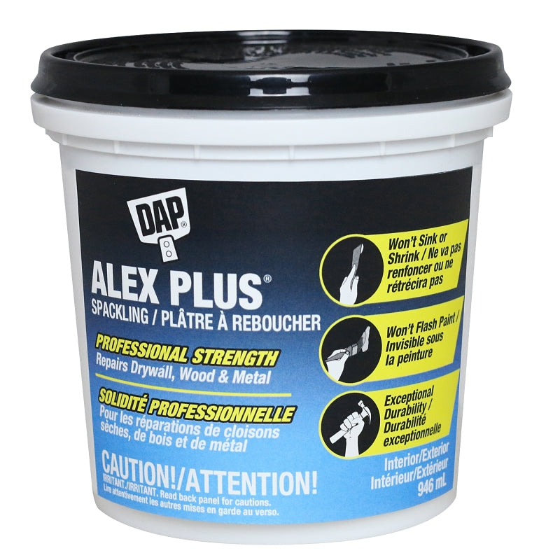 Alex Plus 74868 Spackling, Off-White/White, 946 mL