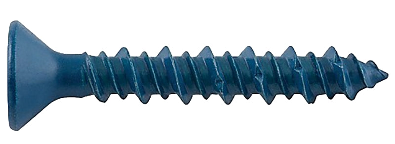 DeWALT UltraCon+ Series DFM12744 Concrete Screw Anchor, 3/16 in Dia, 2-1/4 in L, Carbon Steel, Zinc Stalgard