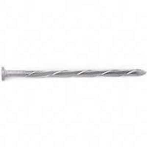 Orgill Bulk Nails 00033262 Log Spike Nail, Steel, Galvanized, Flat Head, Spiral Shank, 50 lb