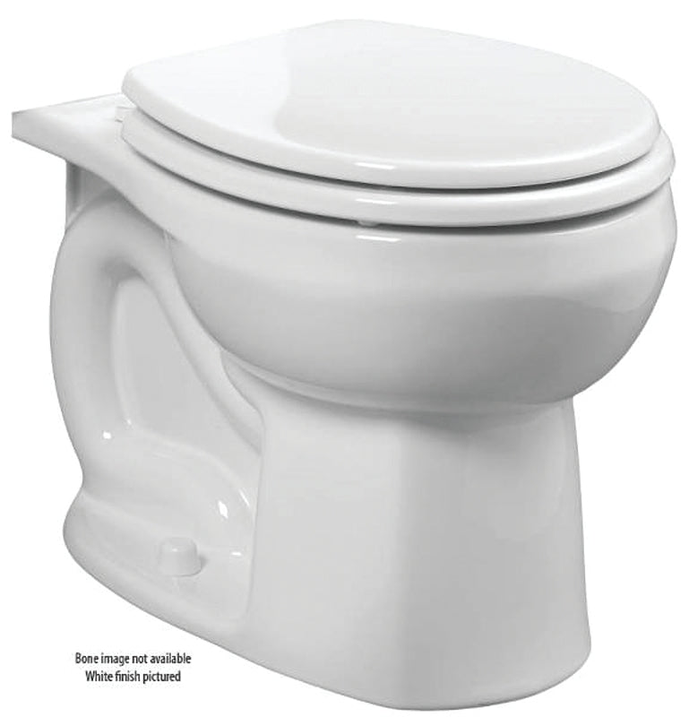 American Standard Colony 3251D.101.021 Flushometer Toilet Bowl, Round, 12 in Rough-In, Vitreous China, Bone, 15 in H Rim