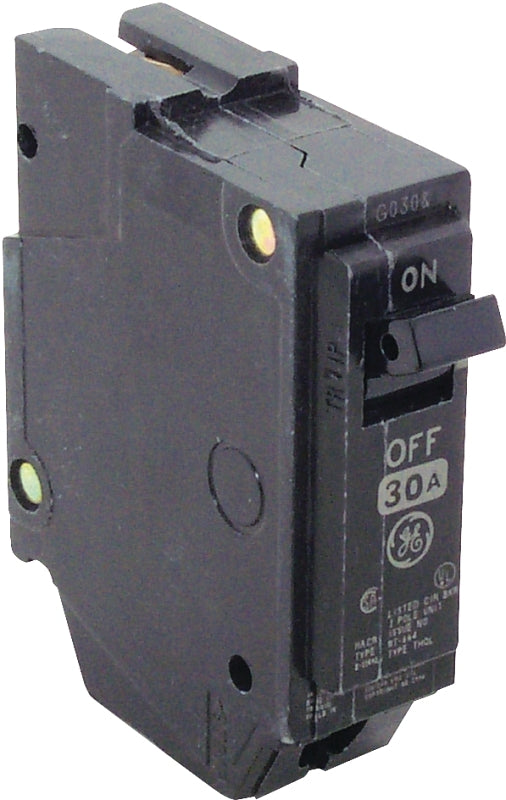 GE Industrial Solutions THQL1130 Feeder Circuit Breaker, Type THQL, 30 A, 1 -Pole, 120/240 V, Plug Mounting