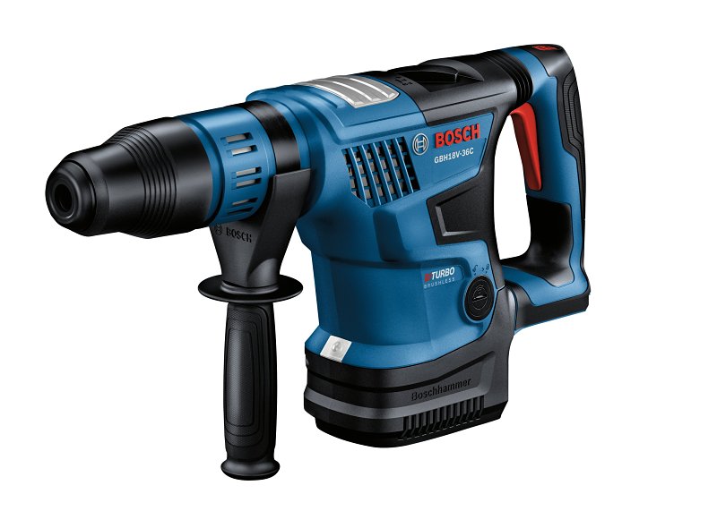 Bosch PROFACTOR Hitman GBH18V-36CN Cordless Rotary Hammer, Tool Only, 18 V, 1-9/16 in Chuck, Keyless, SDS-Max Chuck