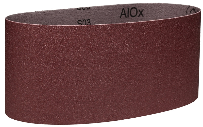 3M 27487 Sanding Belt, 4 in W, 21-3/4 in L, 80 Grit, Medium, Aluminum Oxide Abrasive