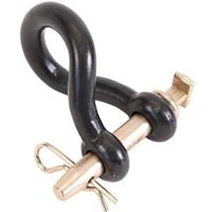 Koch 4004543/M8078 Twisted Clevis, 7/8 in, 16000 lb Working Load, 3 in L Usable, Powder-Coated