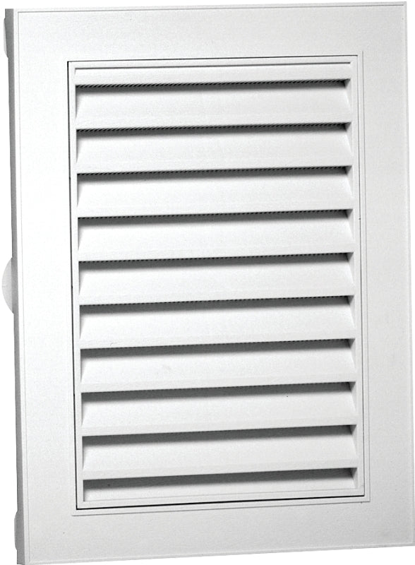 Duraflo 626120-00 Gable Vent, 27-1/2 in L, 21-1/2 in W, Polypropylene, White