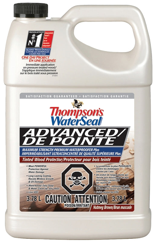 Thompson's WaterSeal THC051731-16 Wood Protector, Natural, Nutmeg Brown, 3.78 L