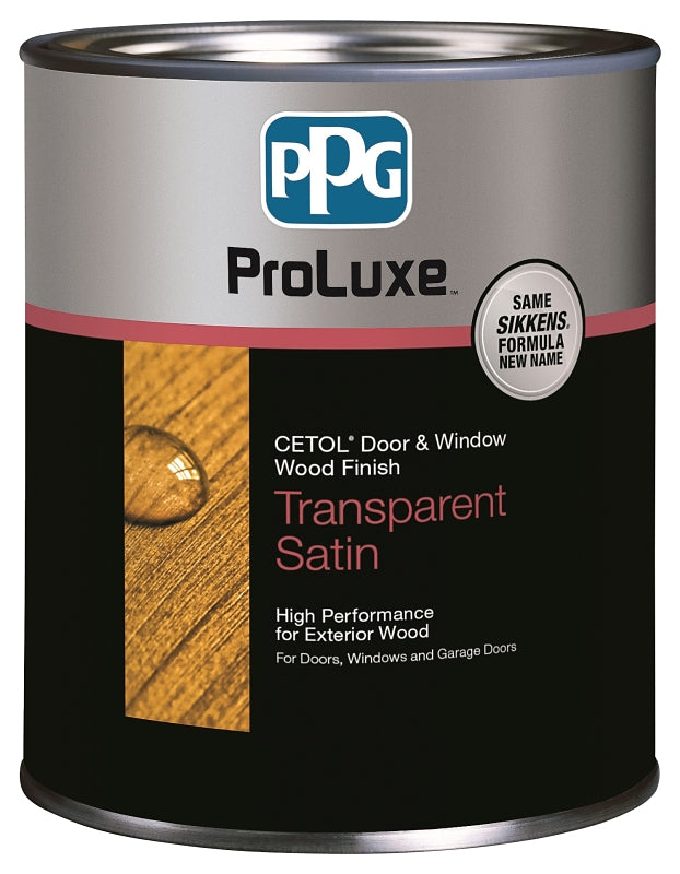 PPG Proluxe Cetol SIK48003/04 Wood Finish, Satin, Liquid, 1 qt, Can