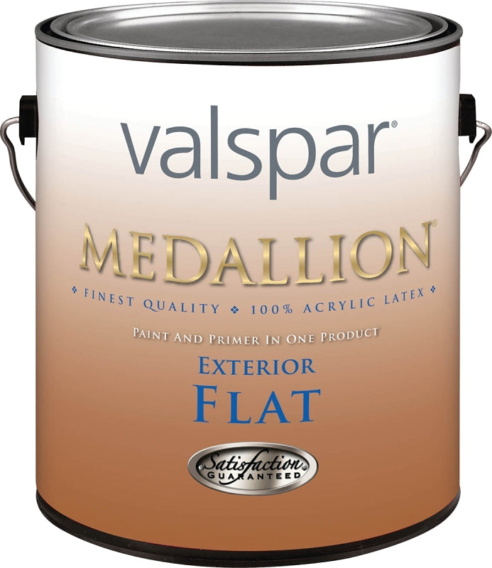 Valspar Medallion 45500 Series 455051GAL Latex Paint, Flat, Clear, 1 gal