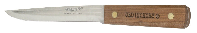 Old Hickory 072-6 Boning Knife, 6 in L Blade, 1095 Carbon Steel Blade, Antiqued Handle, Brown Handle