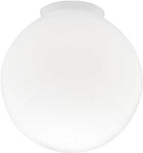 Westinghouse 8557000 Light Shade, 6 in Dia, Globe, Glass, White, Gloss