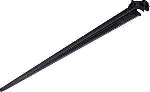 Raindrip 380050B Tubing Support Stake, 4 in L, Plastic, Black