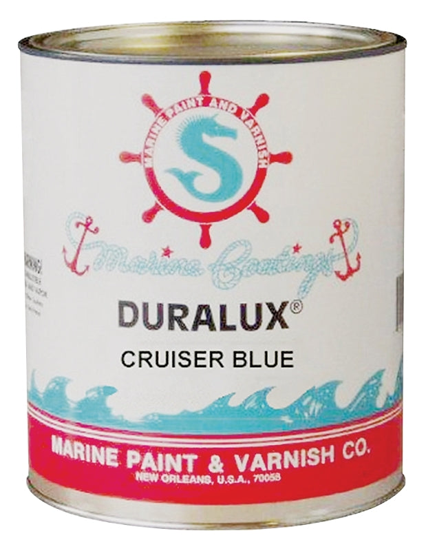 Duralux M737-4 Marine Enamel, High-Gloss, Cruiser Blue, 1 qt Can