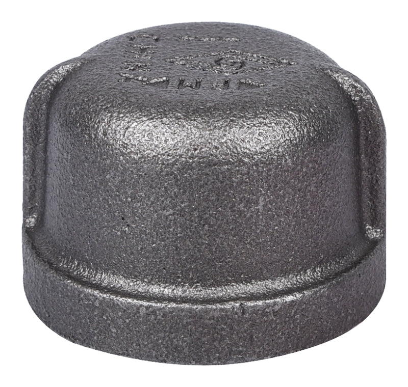 Prosource 18-1B Pipe Cap, 1 in, Threaded, Malleable Iron, 40 Schedule, 300 psi Pressure