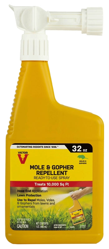 Victor M8002 Mole and Gopher Repellent Spray, Repels: Armadillos, Gophers, Moles, Voles