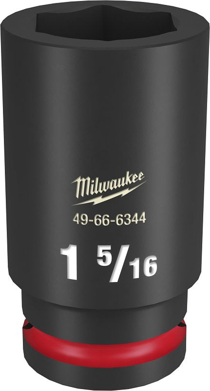 Milwaukee SHOCKWAVE Impact Duty 49-66-6359 Impact Socket, 21 mm Socket, 3/4 in Drive, Hex, Square Drive, 6 -Point