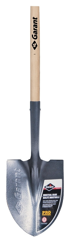 Garant 80377 Shovel, 9 in W Blade, Steel Blade, Wood Handle, Long Handle, 48 in L Handle