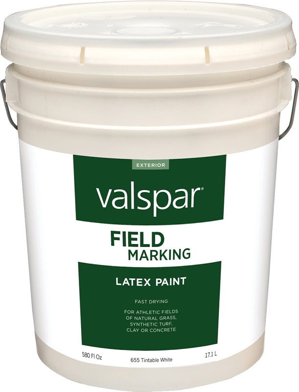 Valspar Armor 655 Series 044.0000655.008 Field and Zone Marking Paint, Flat, White, 5 gal, Pail