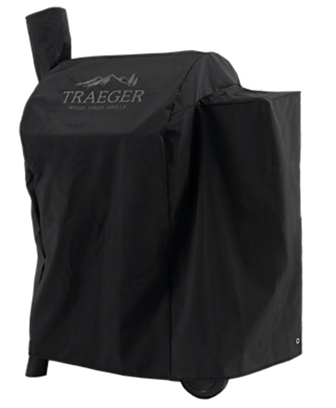 Traeger Pro 575 BAC503 Full Length Grill Cover, 23-1/2 in W, 35.12 in D, 42 in H, Polyester, Black