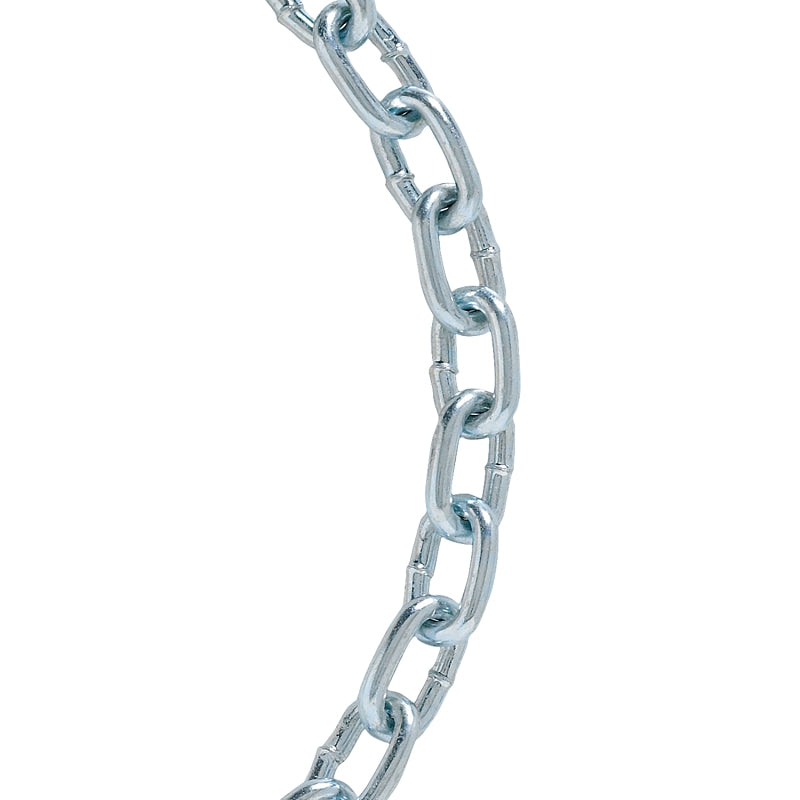 Baron 45928 Proof Coil Chain, 10 ft L, 30 Grade, Low Carbon Steel, Electro Galvanized/Zinc Plated