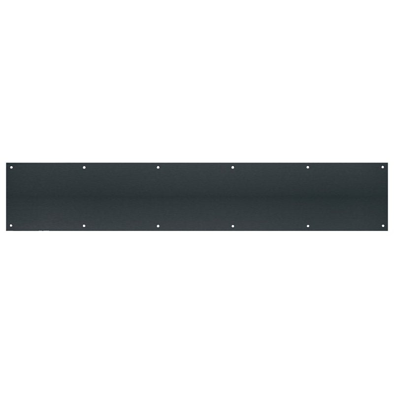 Tell Manufacturing DT101949 Door Kick Plate, 30 in L, 6 in W, 0.05 ga Gauge, Matte Black