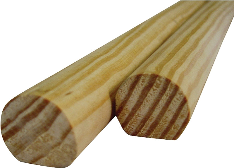 ALEXANDRIA Moulding 0W231-20096C1 Hand Rail Moulding, 96 in L, 1-1/2 in W, Pine Wood