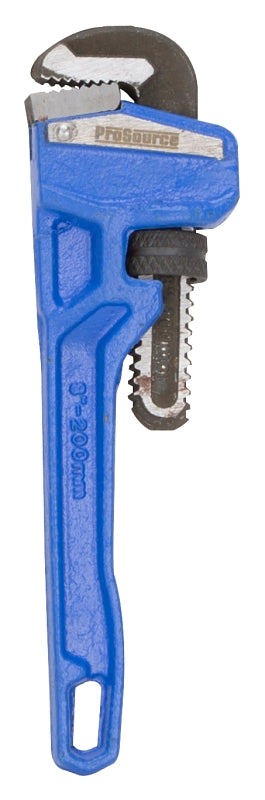 Vulcan JL40108 Pipe Wrench, 19 mm Jaw, 8 in L, Serrated Jaw, Die-Cast Carbon Steel, Powder-Coated, Heavy-Duty Handle