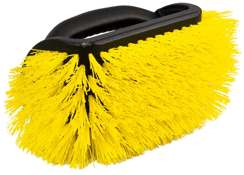 Professional Unger 975840 Deck Brush, 1-1/2 in L Trim, Yellow Bristle