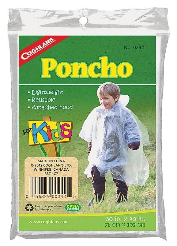 0242 30X40IN PONCHO FOR KIDS