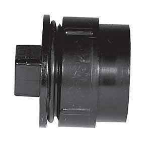 IPEX 027709 Cleanout Adapter with Plug, 4 in, Spigot x FPT, Black, SCH 40 Schedule