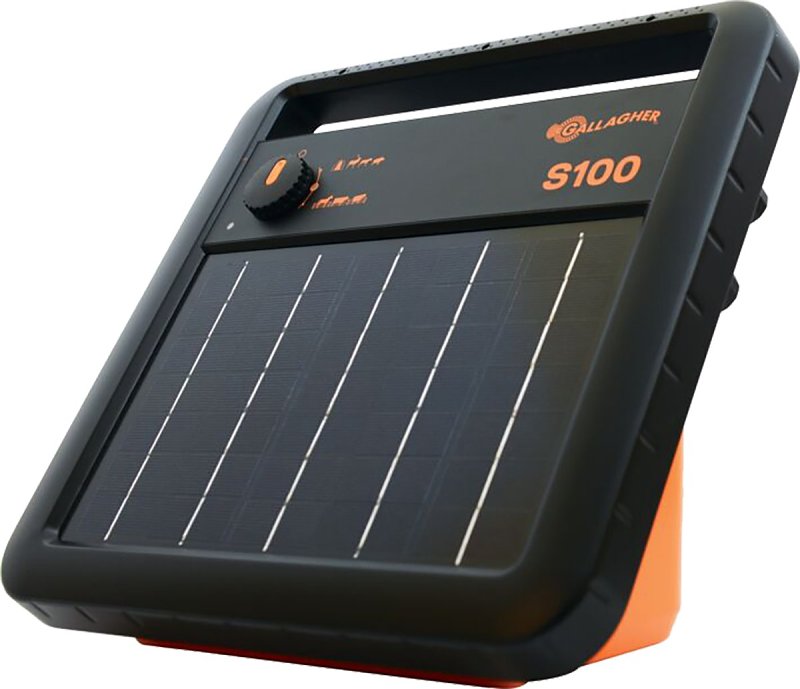 Gallagher G346404 Solar Fence Energizer, 0.73 J Output Energy, Rechargeable Battery