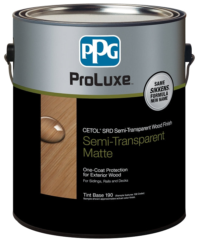 PPG Proluxe Cetol SRD SIK500-190/01 Wood Finish, Semi-Transparent, Liquid, 1 gal, Can