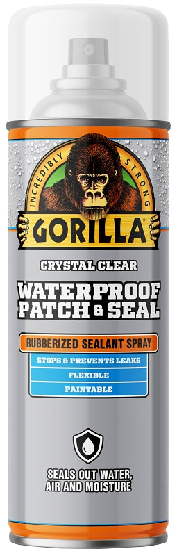 Gorilla 104056 Rubberized Spray Coating, Waterproof, Clear, 14 oz