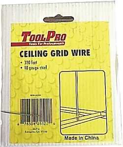 Toolpro 05122 Ceiling Wire, Galvanized Steel