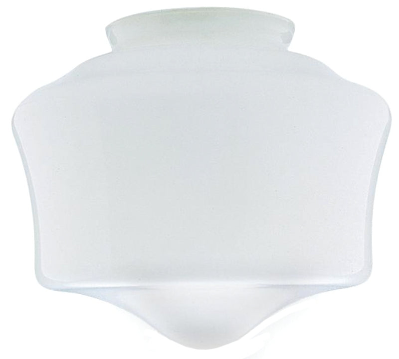 Westinghouse 8557800 Light Shade, 7-1/4 in Dia, Schoolhouse, Glass, White