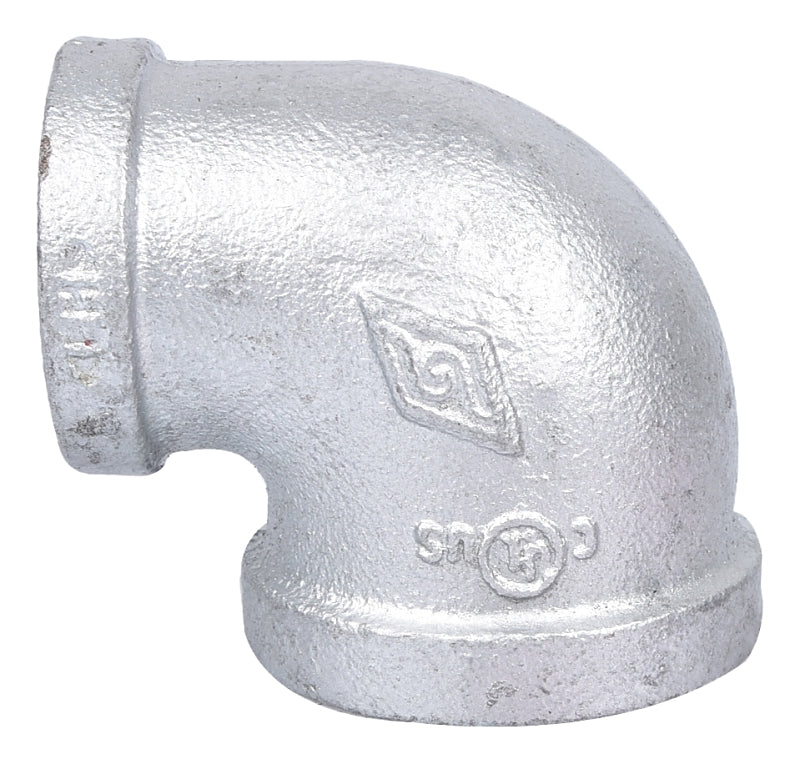 ProSource 2B1X3/4G Pipe Elbow, 1 x 3/4 in, Female, 90 deg Angle, Steel, SCH 40 Schedule, 300 psi Pressure