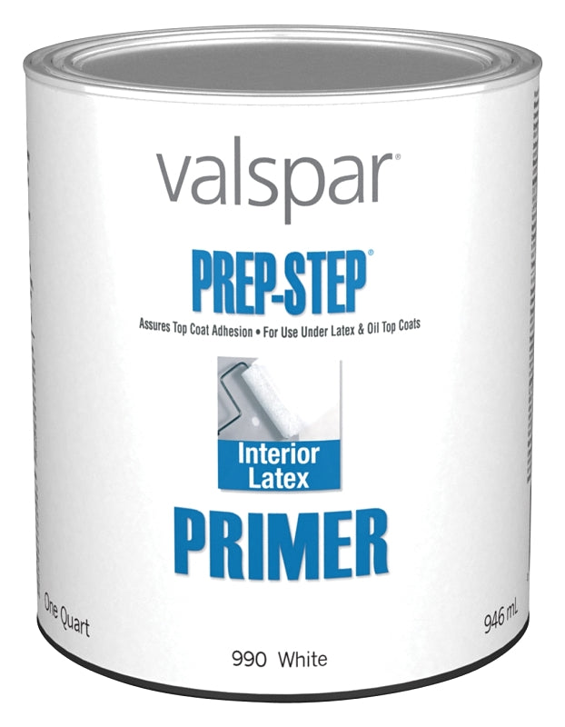 Valspar Prep-Step 044.0000990.005 Latex Primer, White, 1 qt, Can