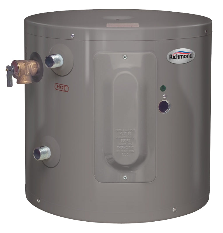 Richmond Essential Series 6EP6-1 Electric Water Heater, 120 V, 2000 W, 6 gal Tank, Wall Mounting