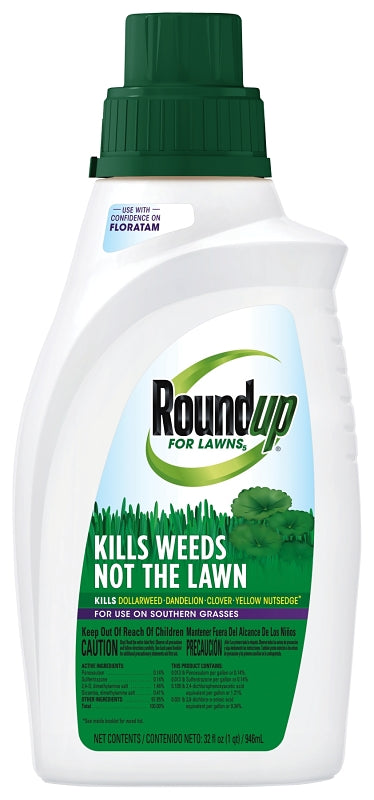 Roundup 5008410 Concentrated Weed Killer, Liquid, Spray Application, 32 oz Bottle