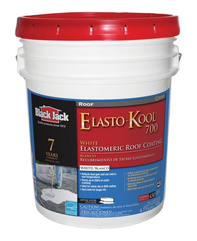 Gardner SK-7705 Elastomeric Roof Coating, White, 18 L Pail, Liquid