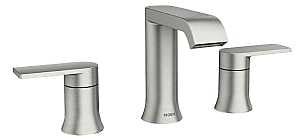 Moen Genta Series 84763SRN Bathroom Faucet, 1.2 gpm, 2-Faucet Handle, 3-Faucet Hole, Metal, Spot Resist Brushed Nickel