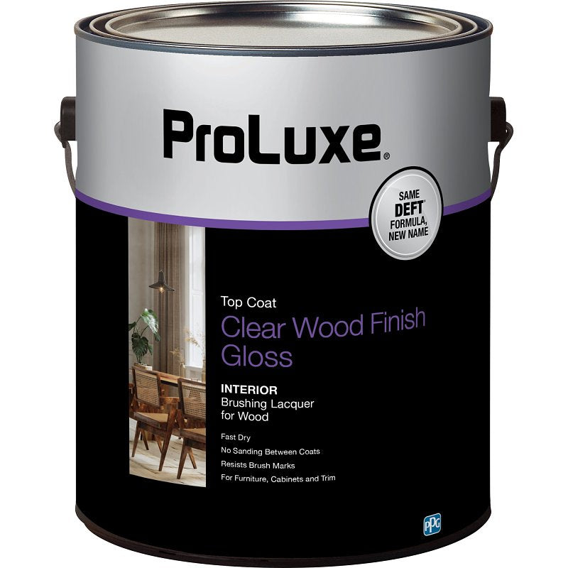 ProLuxe PLX010/01 Lacquer, Gloss, Liquid, Clear, 1 gal