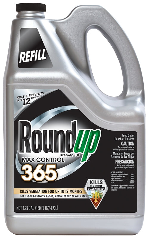 Roundup 5000710 Ready-To-Use Max Control, Liquid, 1.25 gal Bottle