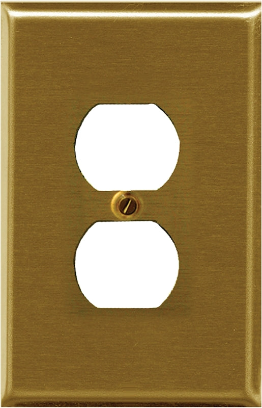 2-163DBR BRASS WALLPLATE 1-DPL